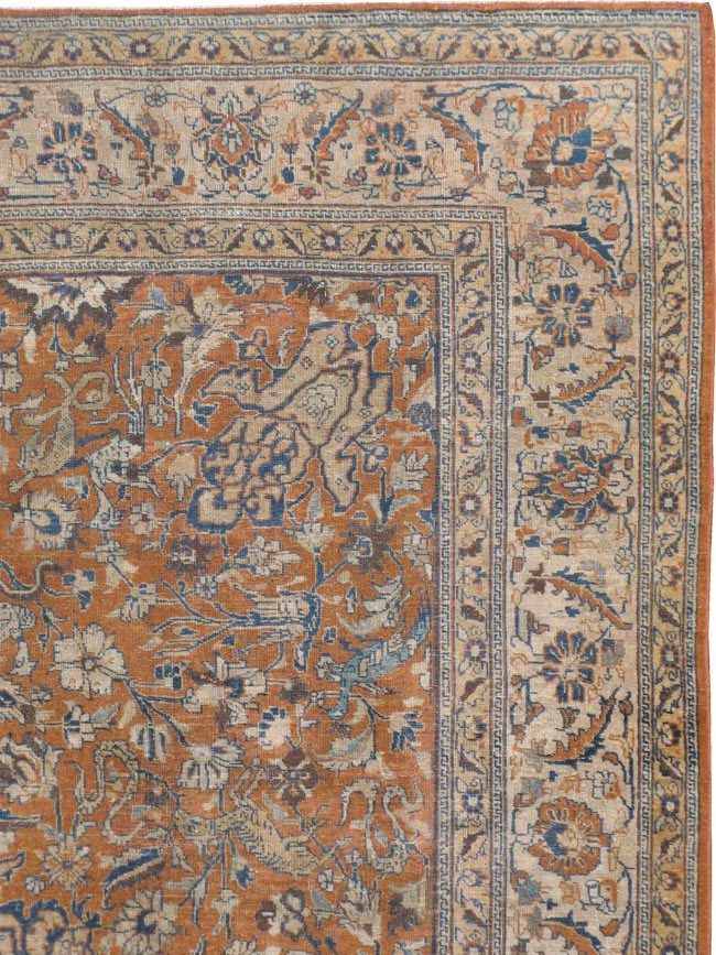 Antique Persian Tabriz Carpet, No.17115 - Gss