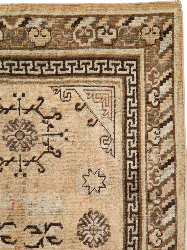 Antique East Turkestan Khotan Rug, No.17128 - Gss