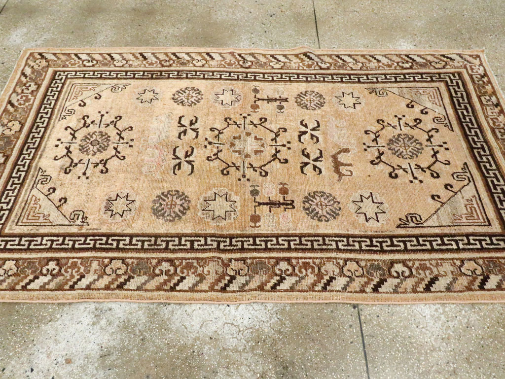Antique East Turkestan Khotan Rug, No.17128 - Gss