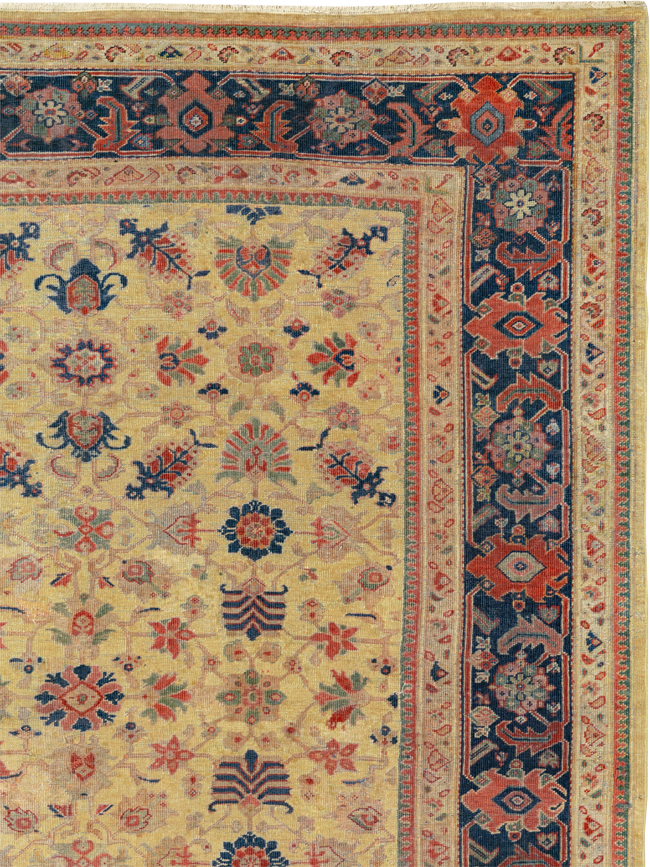 Antique Persian Mahal Large Room Size Carpet, No.17132 - Gss