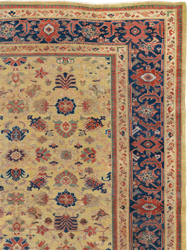 Antique Persian Mahal Large Room Size Carpet, No.17132 - Gss