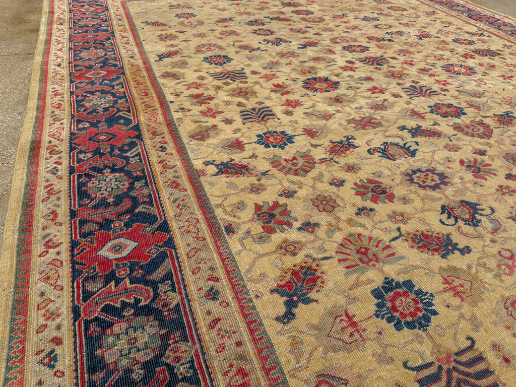 Antique Persian Mahal Large Room Size Carpet, No.17132 - Gss