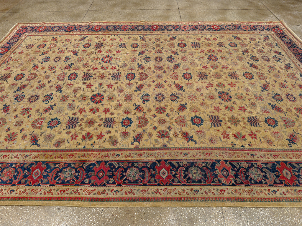 Antique Persian Mahal Large Room Size Carpet, No.17132 - Gss