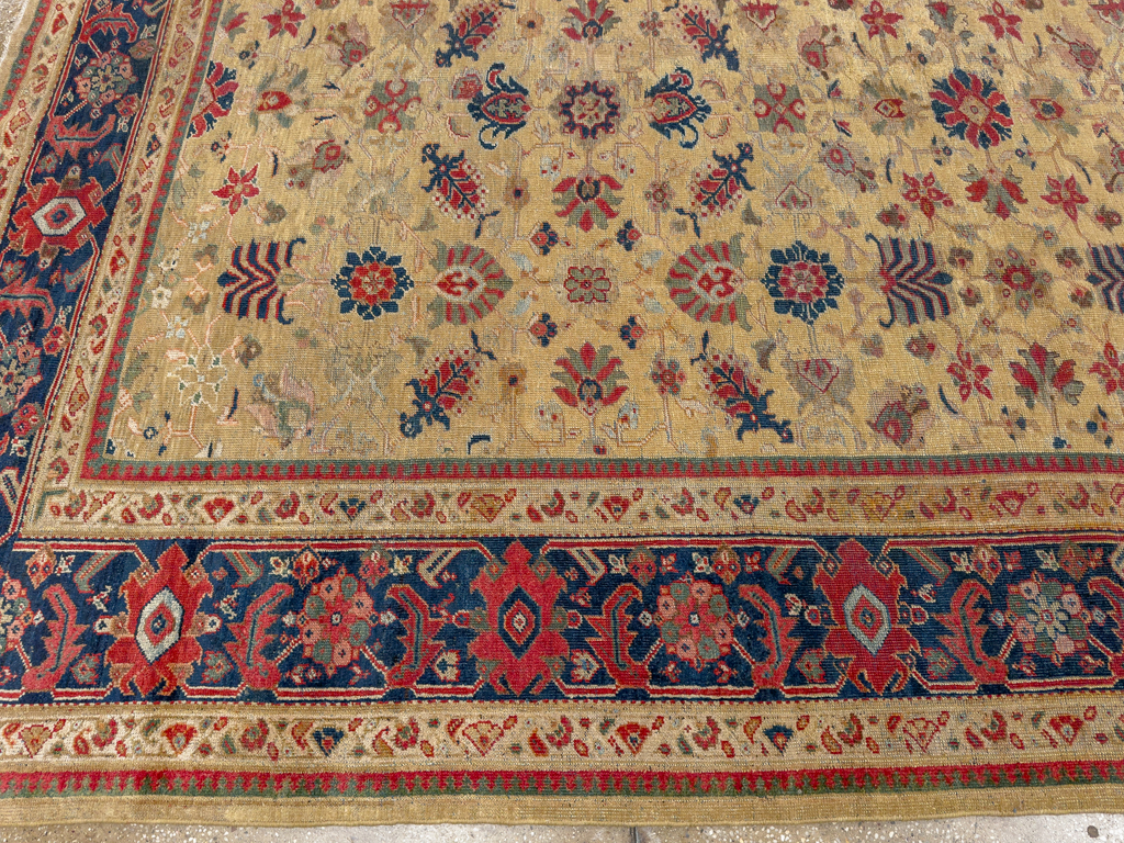 Antique Persian Mahal Large Room Size Carpet, No.17132 - Gss