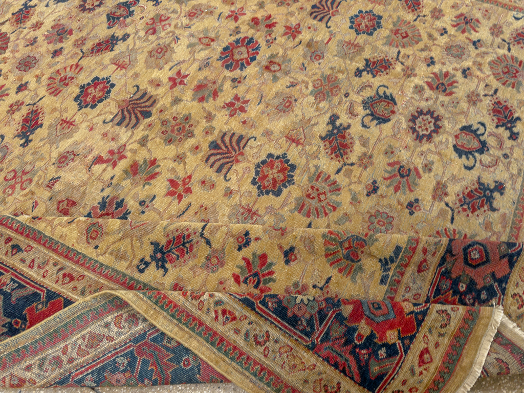 Antique Persian Mahal Large Room Size Carpet, No.17132 - Gss