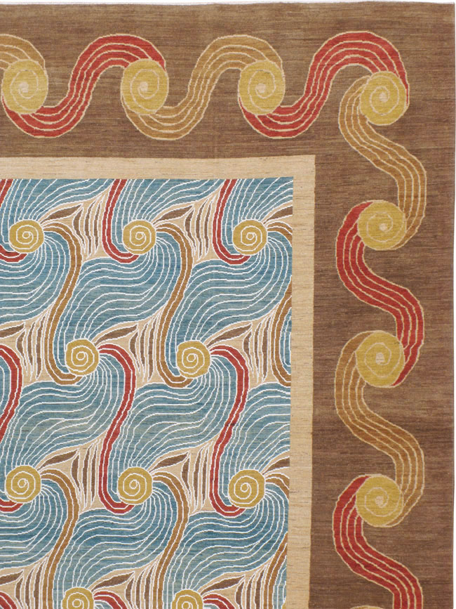 Modern Persian Tabriz Room Size Carpet, No.17161 - Gss