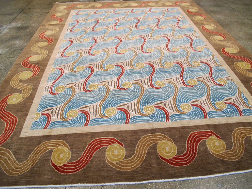 Modern Persian Tabriz Room Size Carpet, No.17161 - Gss