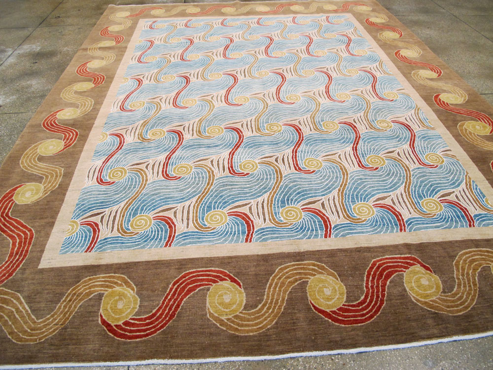 Modern Persian Tabriz Room Size Carpet, No.17161 - Gss