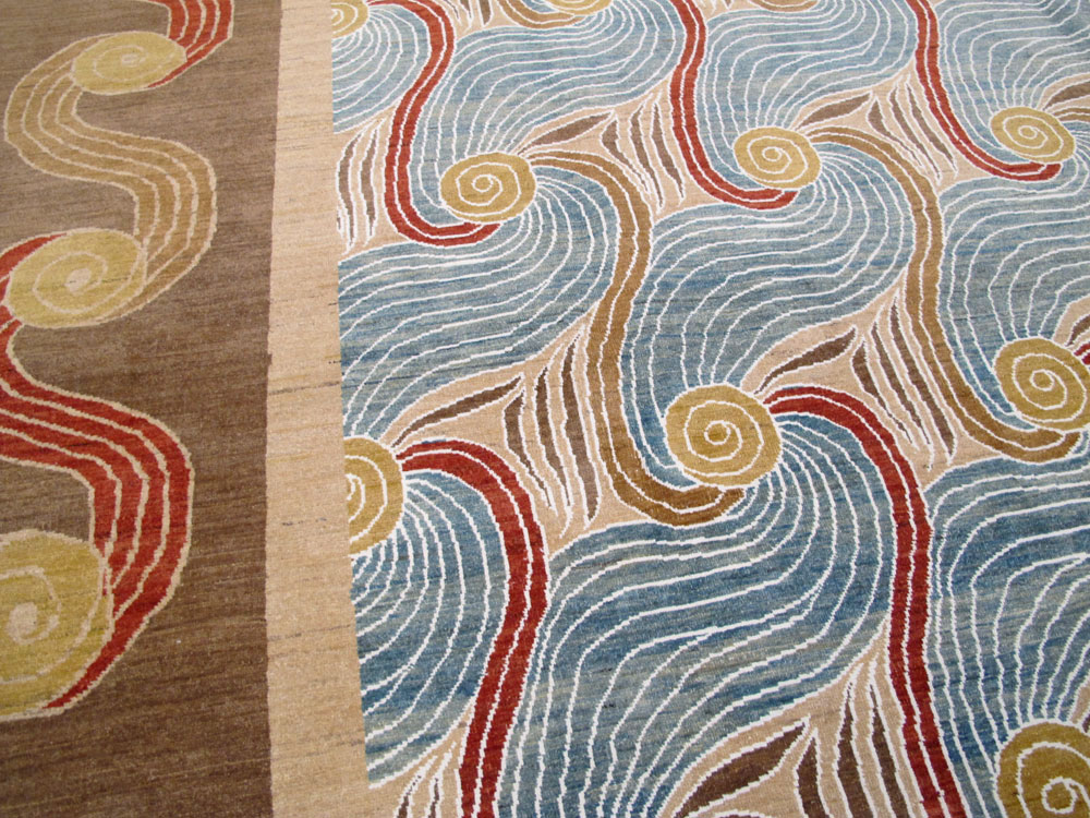 Modern Persian Tabriz Room Size Carpet, No.17161 - Gss