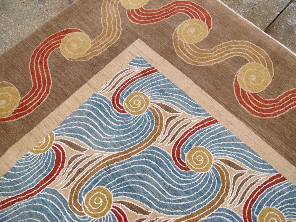 Modern Persian Tabriz Room Size Carpet, No.17161 - Gss