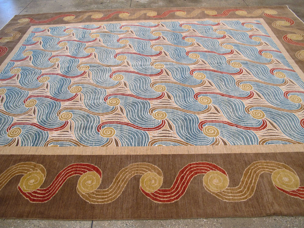 Modern Persian Tabriz Room Size Carpet, No.17161 - Gss