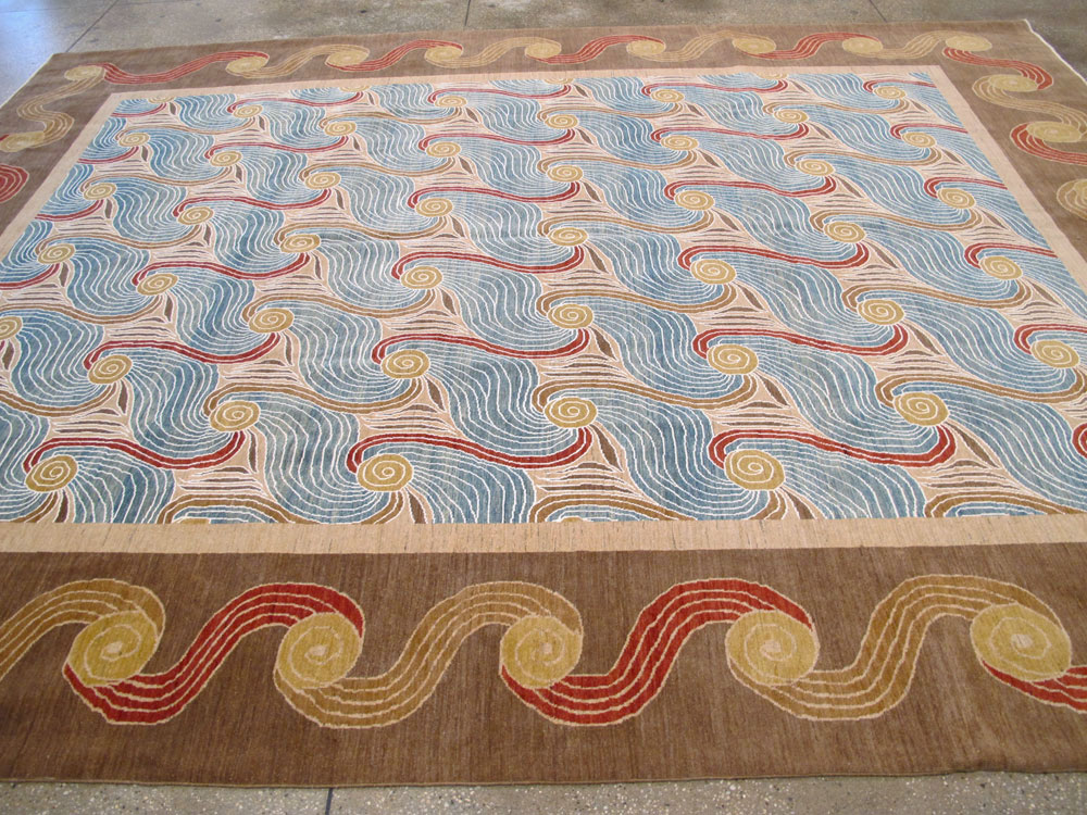 Modern Persian Tabriz Room Size Carpet, No.17161 - Gss