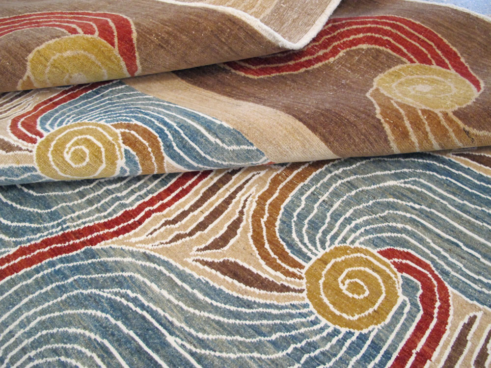 Modern Persian Tabriz Room Size Carpet, No.17161 - Gss