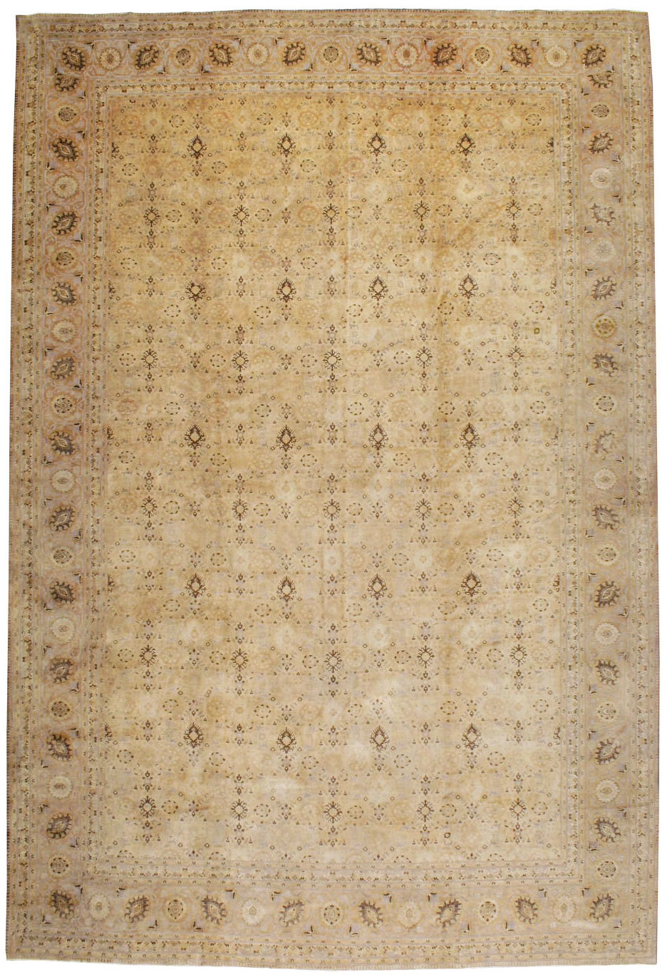 Antique Persian Tabriz Carpet, No.17178 - Gss