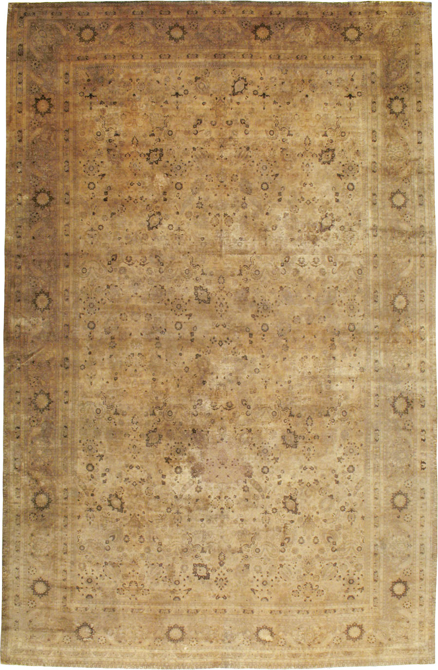 Antique Persian Tabriz Carpet, No.17179 - Gss