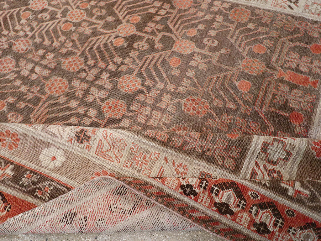 Antique East Turkestan Khotan Gallery Carpet, No.17196 - Gss