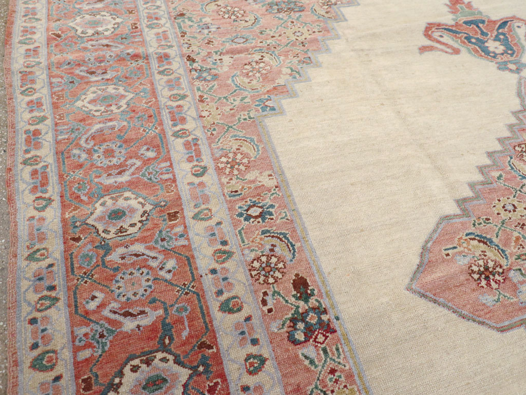 Antique Persian Serapi Room Size Carpet, No.17202 - Gss