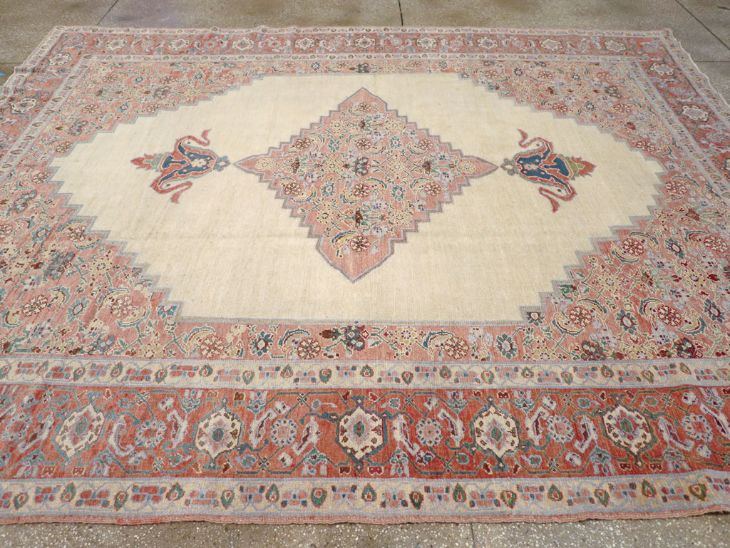 Antique Persian Serapi Room Size Carpet, No.17202 - Gss