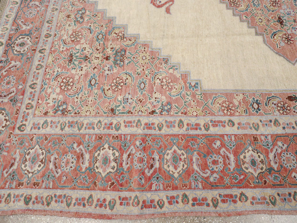 Antique Persian Serapi Room Size Carpet, No.17202 - Gss