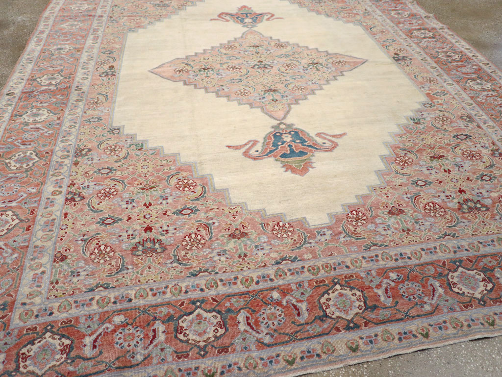 Antique Persian Serapi Room Size Carpet, No.17202 - Gss