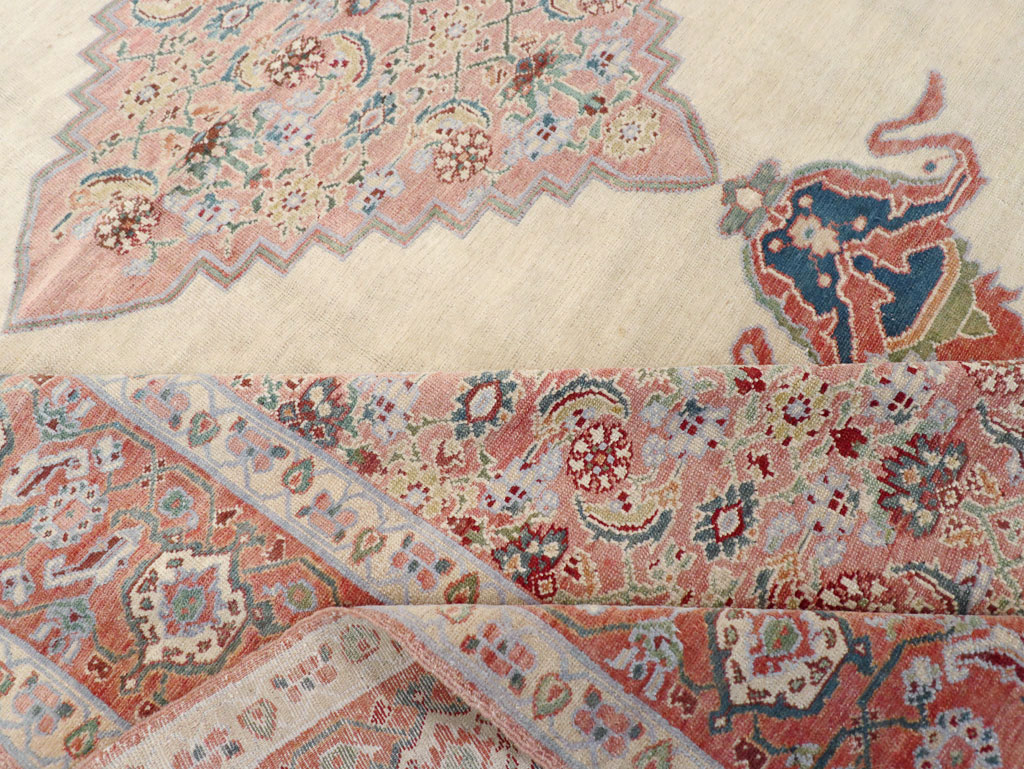 Antique Persian Serapi Room Size Carpet, No.17202 - Gss