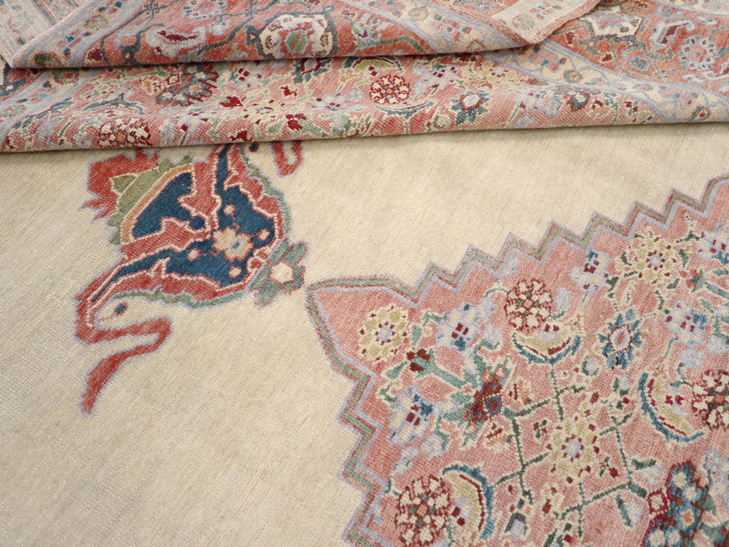 Antique Persian Serapi Room Size Carpet, No.17202 - Gss