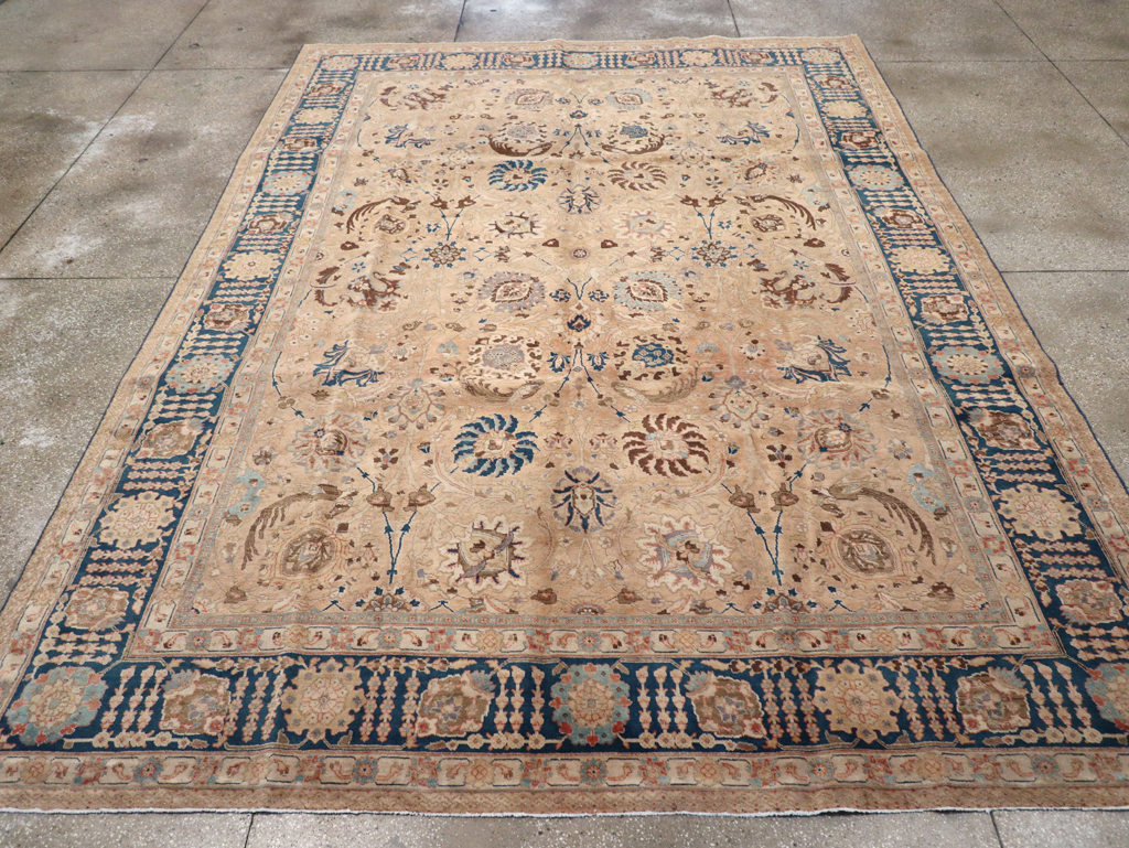 Antique Persian Tabriz Carpet, No.17211 - Gss