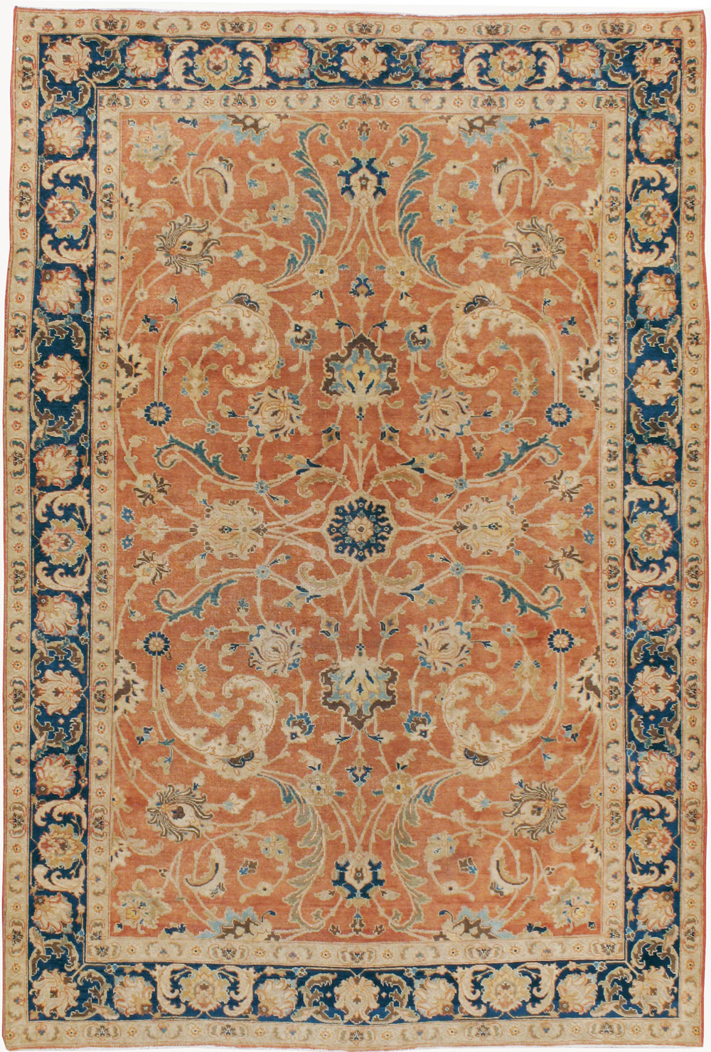 Antique Persian Tabriz Accent Carpet, No.17212 - Gss