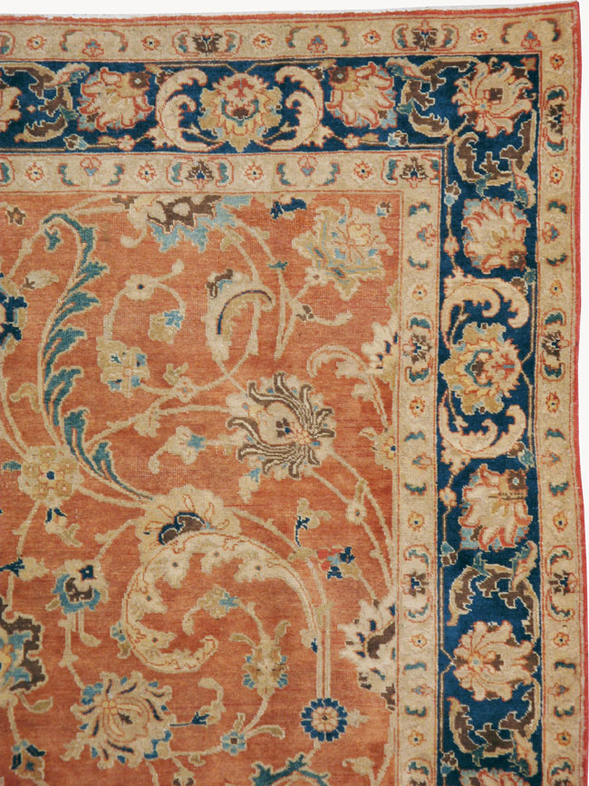 Antique Persian Tabriz Accent Carpet, No.17212 - Gss