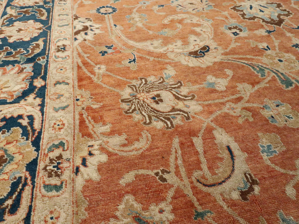 Antique Persian Tabriz Accent Carpet, No.17212 - Gss