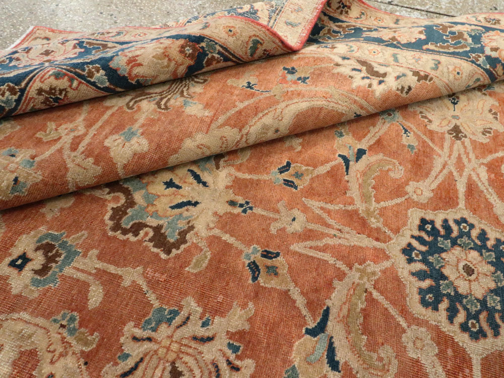 Antique Persian Tabriz Accent Carpet, No.17212 - Gss