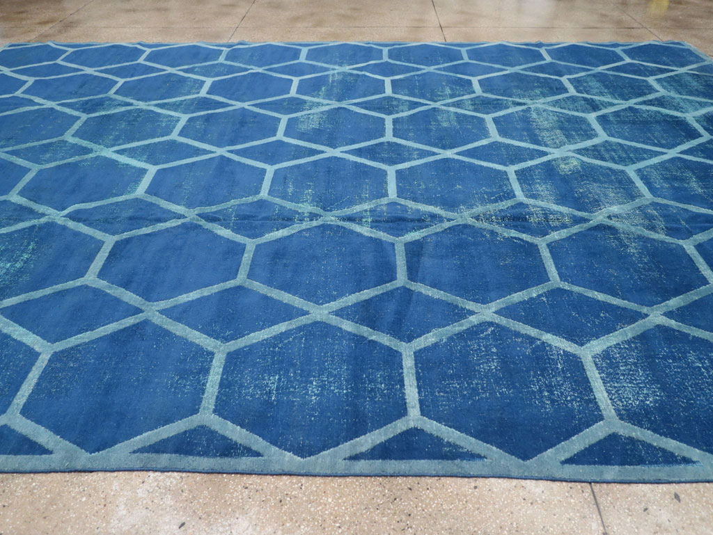 Vintage Deco Persian Tabriz Carpet, No.17221 - Gss