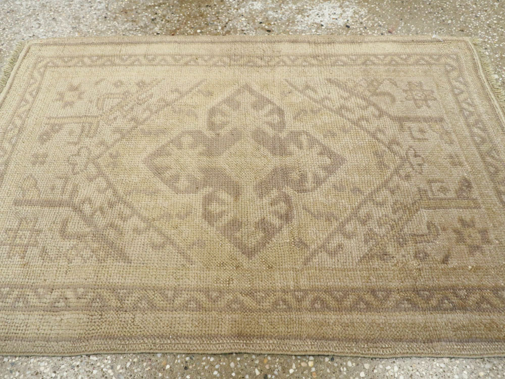 Antique Turkish Oushak Rug, No.17227 - Gss