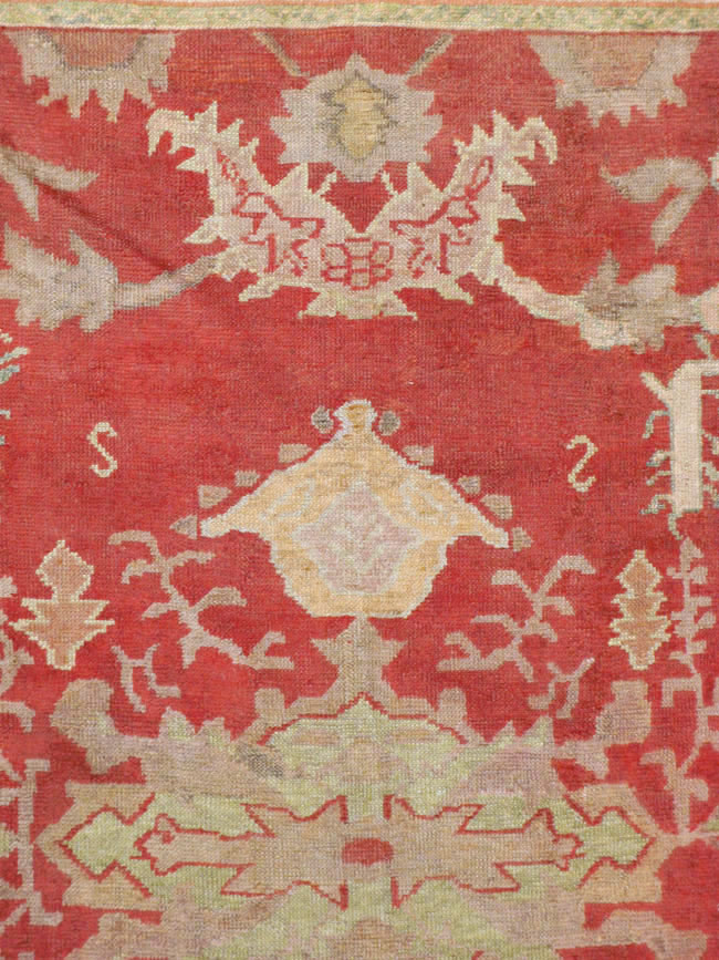 Antique Turkish Oushak Square Carpet, No.17245 - Gss