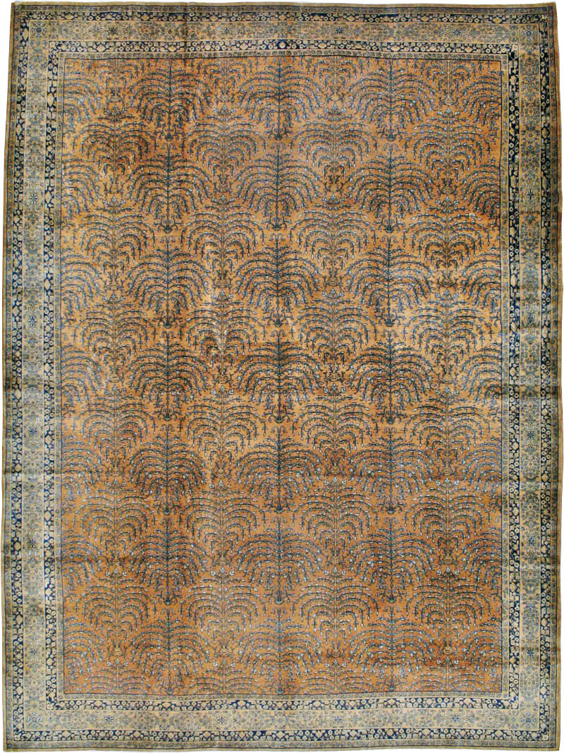 Vintage Indian Lahore Carpet, No.17253 - Gss