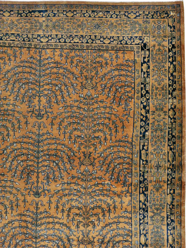 Vintage Indian Lahore Carpet, No.17253 - Gss