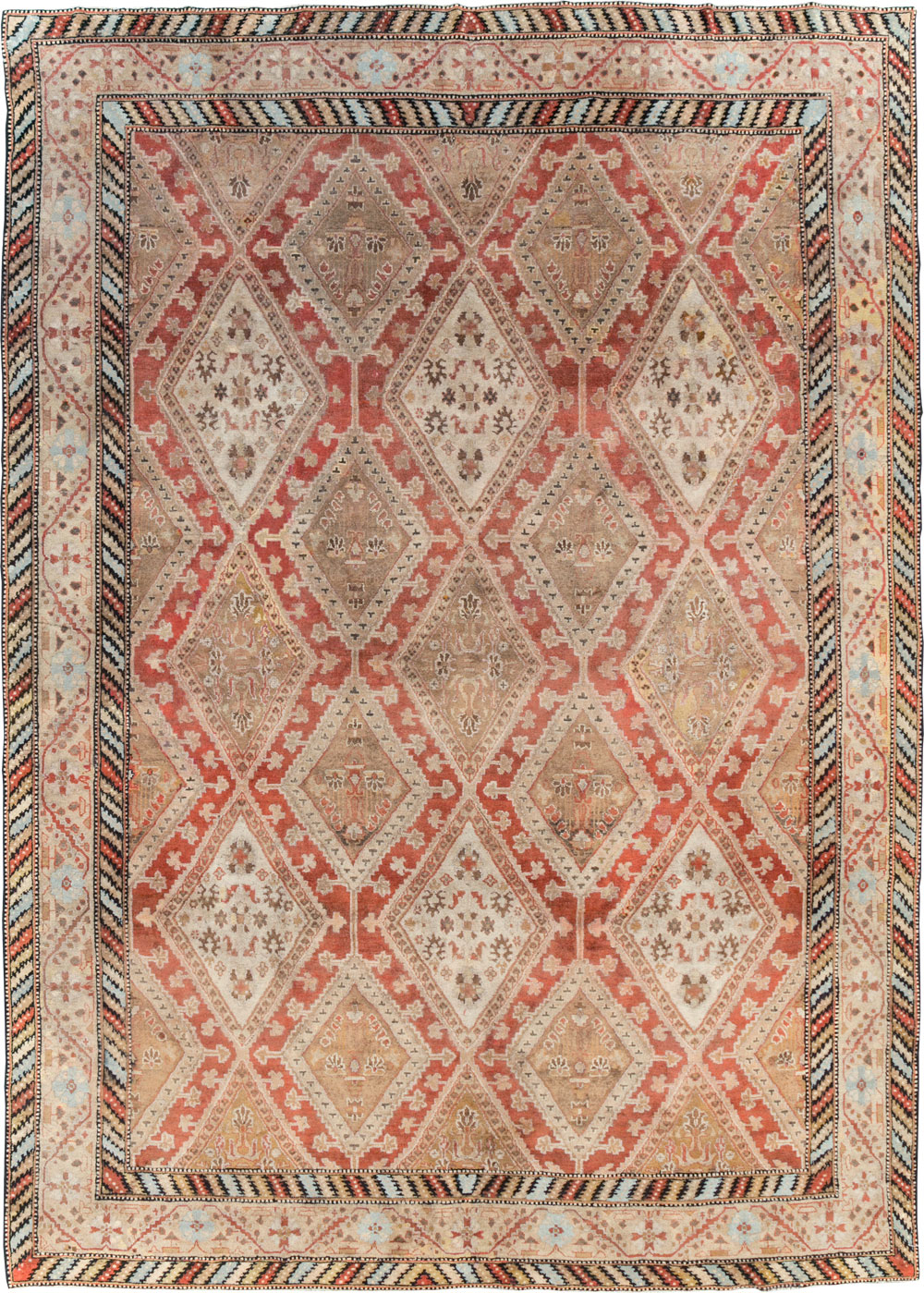 Vintage Indian Lahore Room Size Carpet, No.17256 - Gss