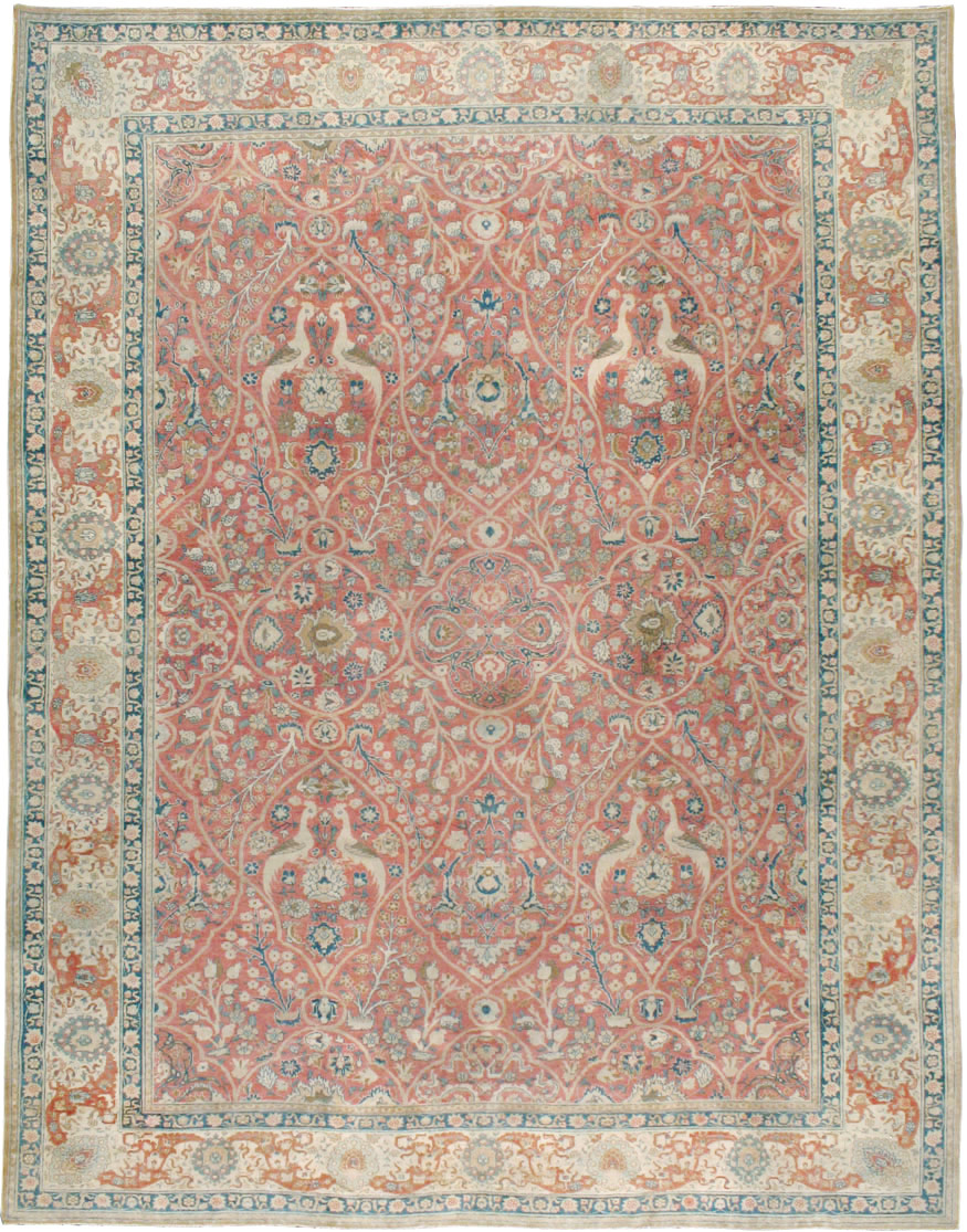 Antique Persian Tabriz Carpet, No.17285 - Gss