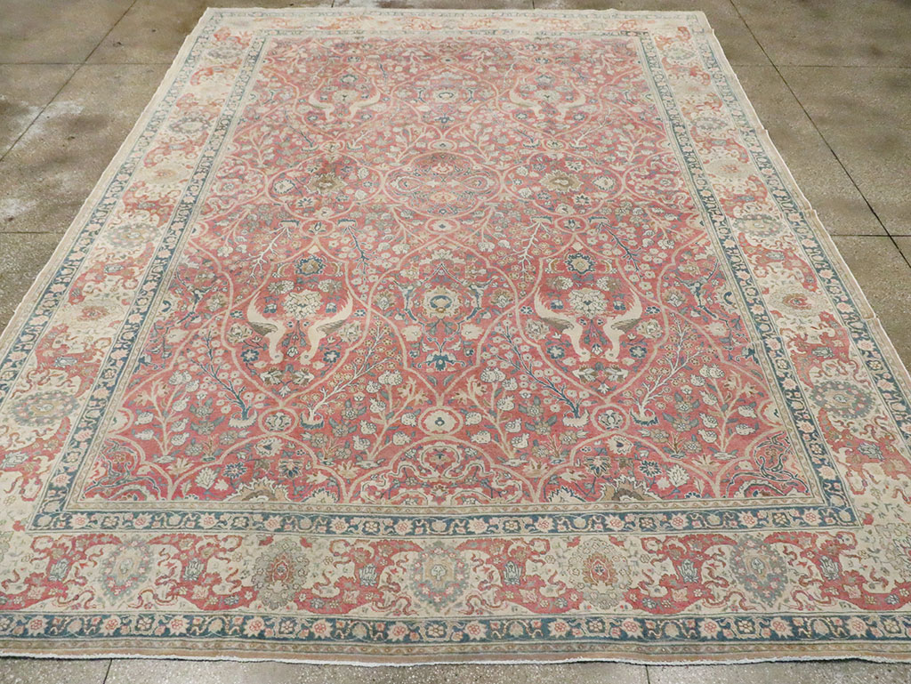 Antique Persian Tabriz Carpet, No.17285 - Gss