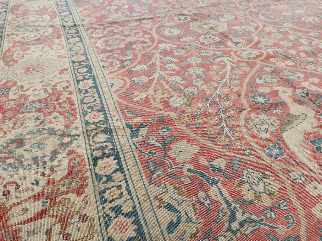 Antique Persian Tabriz Carpet, No.17285 - Gss