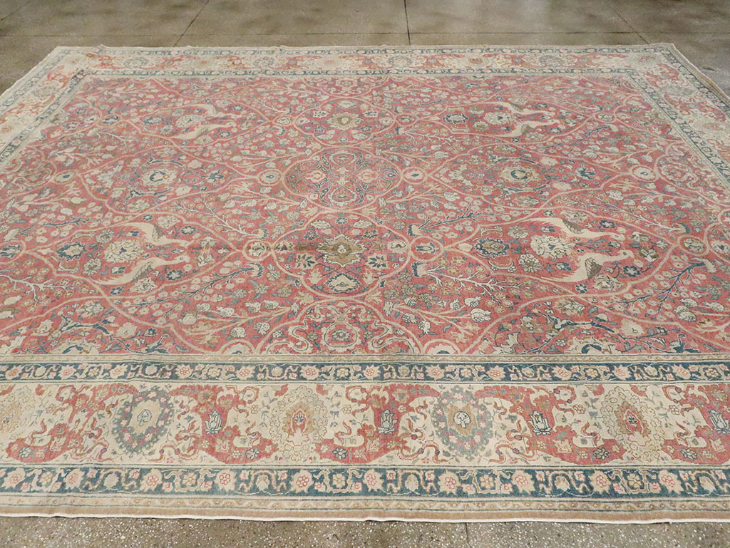 Antique Persian Tabriz Carpet, No.17285 - Gss