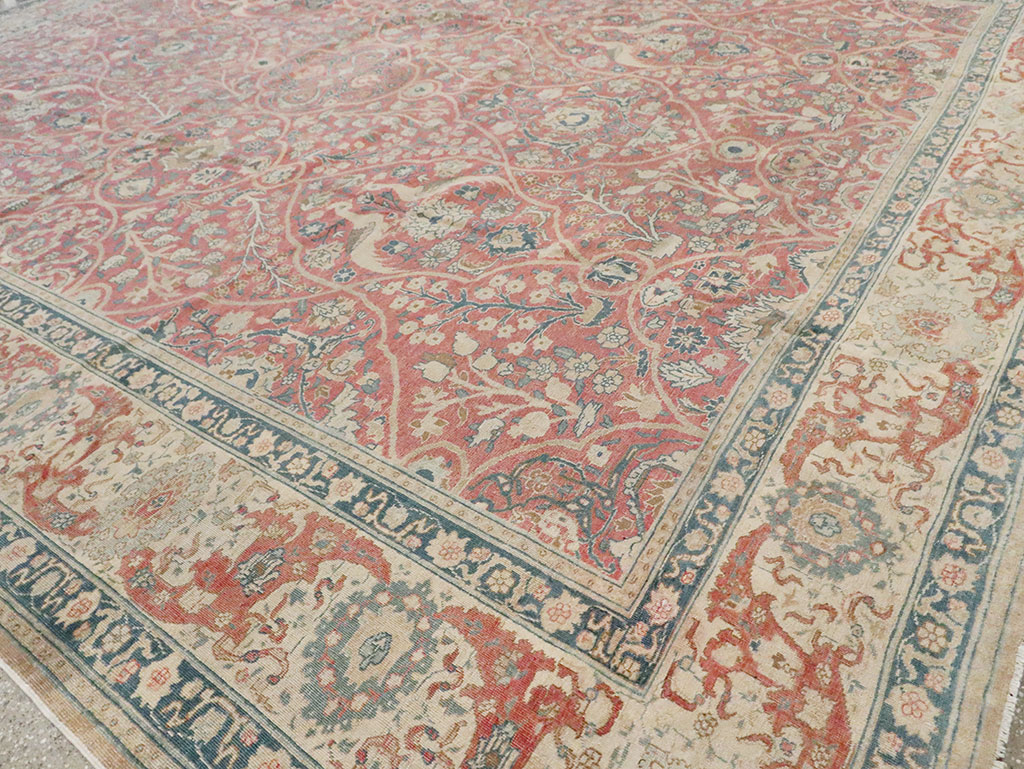 Antique Persian Tabriz Carpet, No.17285 - Gss