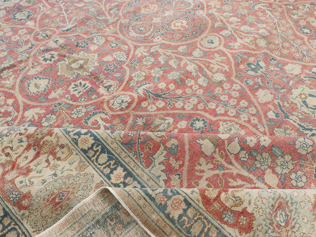 Antique Persian Tabriz Carpet, No.17285 - Gss