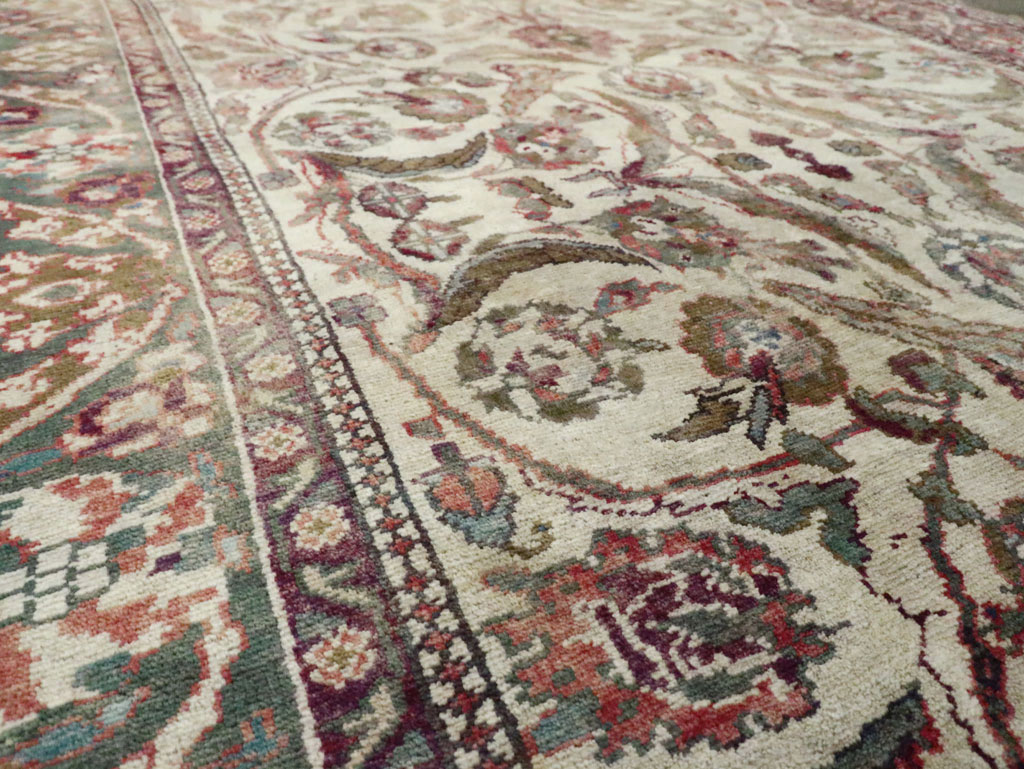 Antique Turkish Oushak Rug, No.17286 - Gss