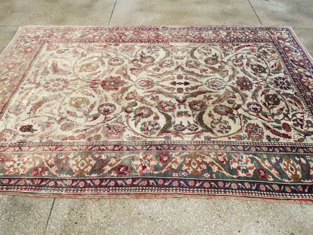 Antique Turkish Oushak Rug, No.17286 - Gss