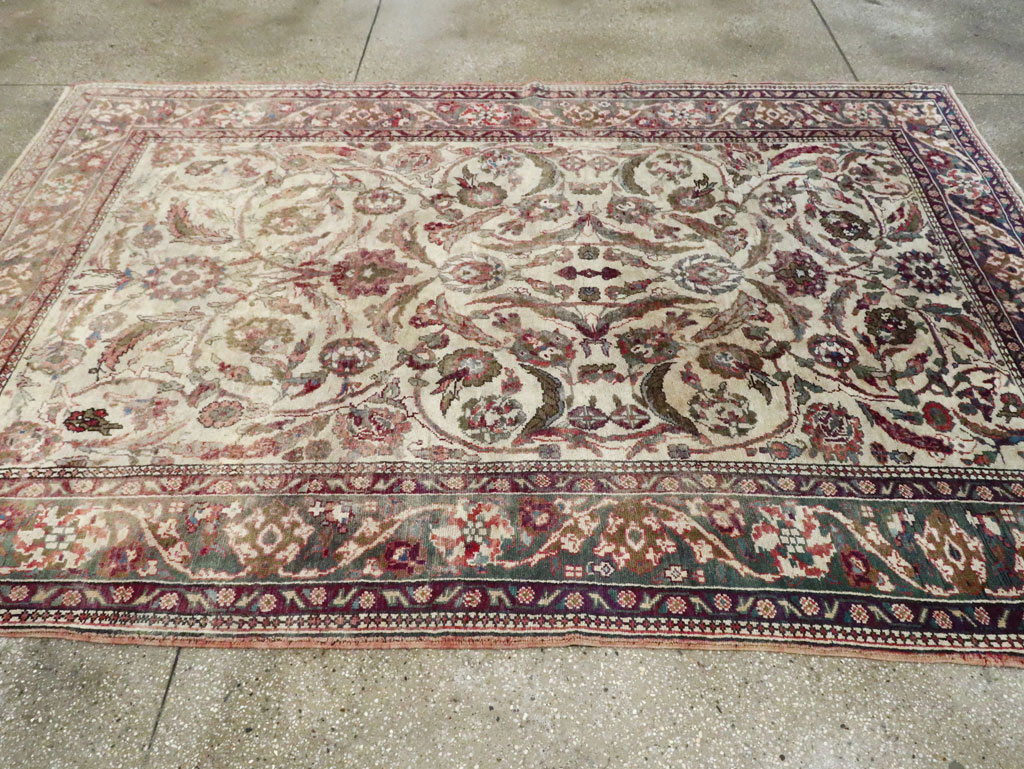 Antique Turkish Oushak Rug, No.17286 - Gss