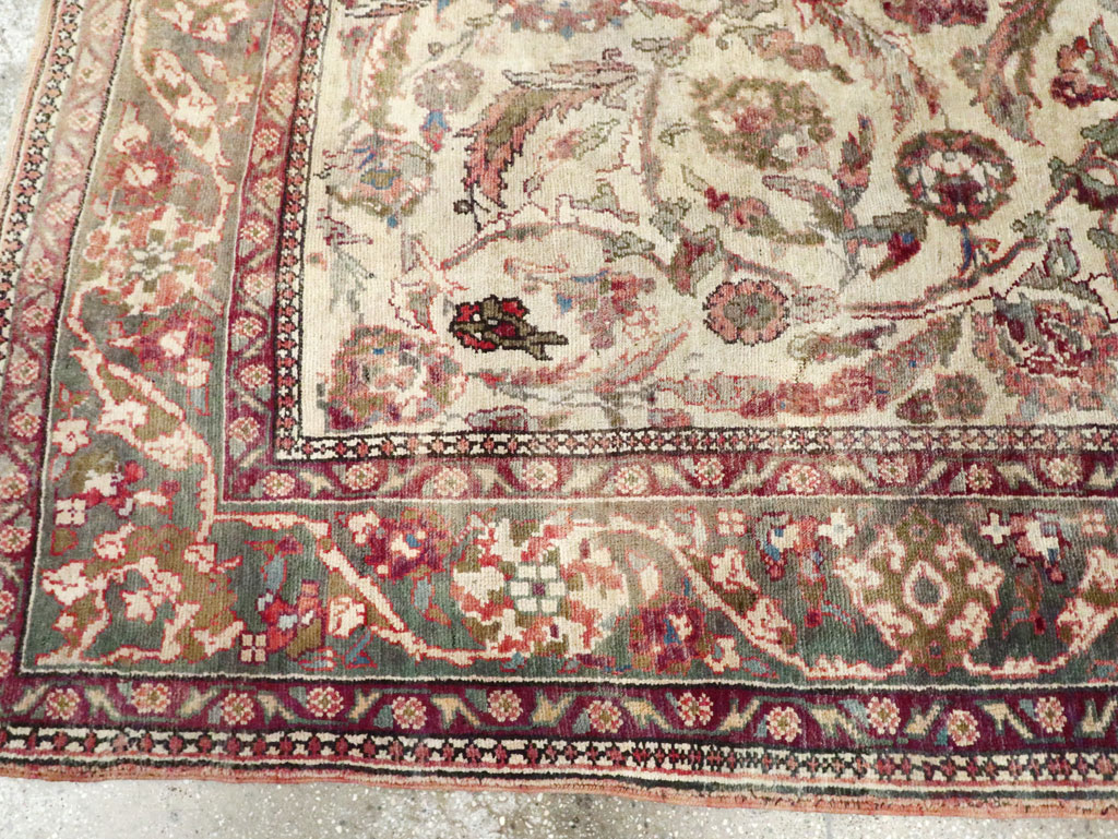 Antique Turkish Oushak Rug, No.17286 - Gss