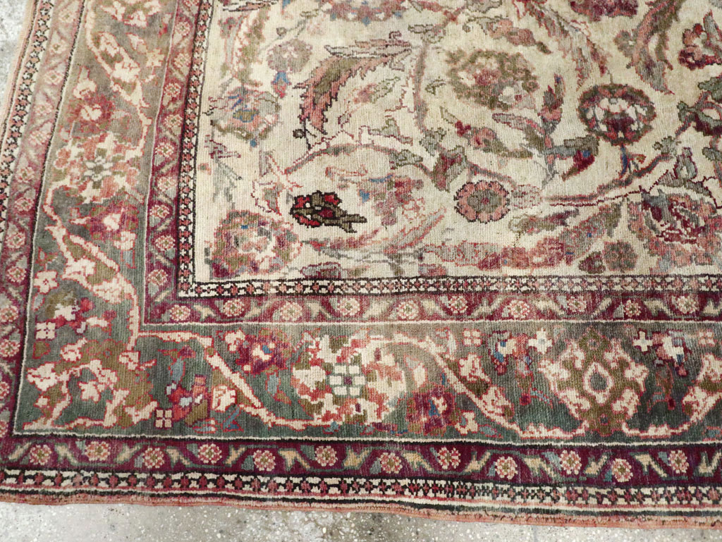 Antique Turkish Oushak Rug, No.17286 - Gss