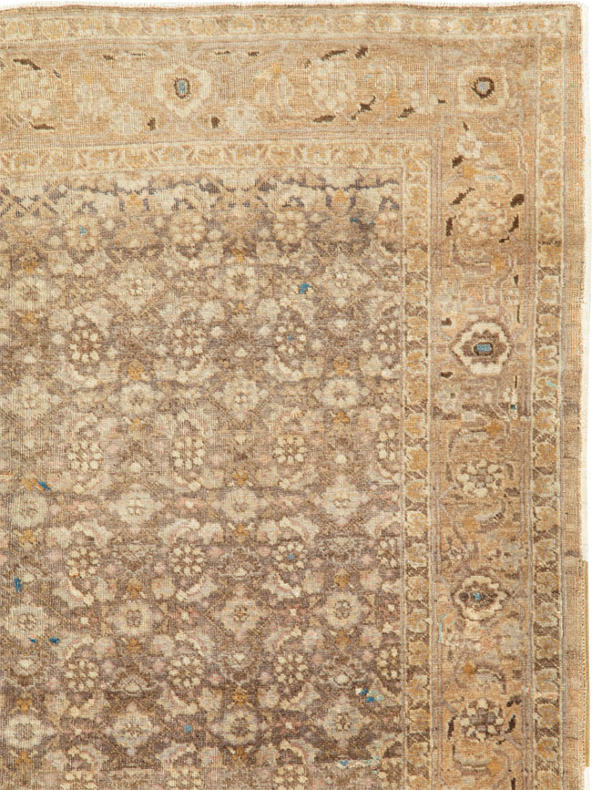 Antique Persian Tabriz Square Rug, No.17327 - Gss