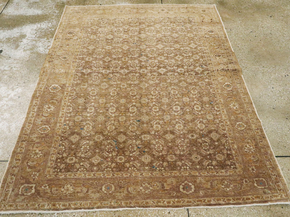 Antique Persian Tabriz Square Rug, No.17327 - Gss
